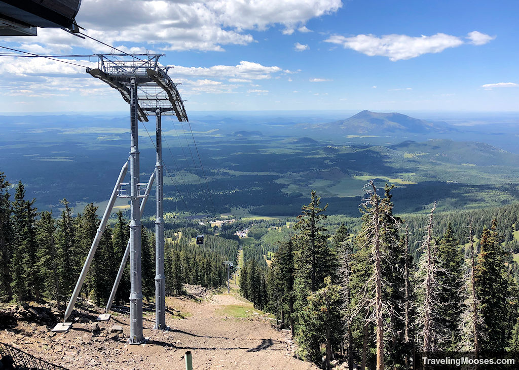Riding the Snowbowl Scenic Gondola